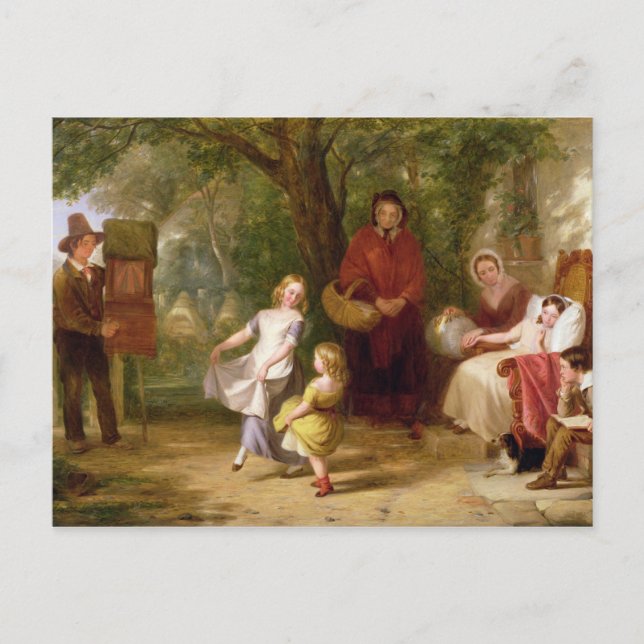 Sickness and Health, 1843 Postcard (Front)