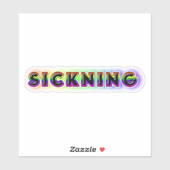 Sickning Sticker (Sheet)