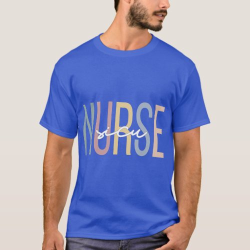 SICU Nurse Boho Surgical Intensive Care Unit T_Shirt