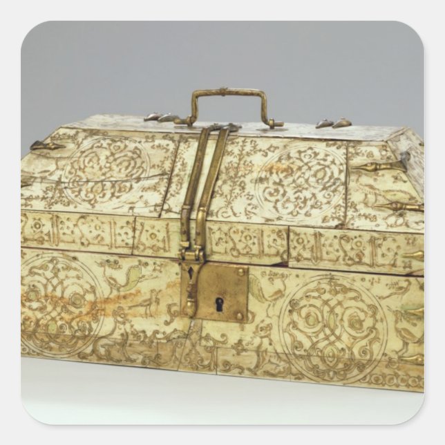 Siculo Arabic casket with animals Square Sticker (Front)