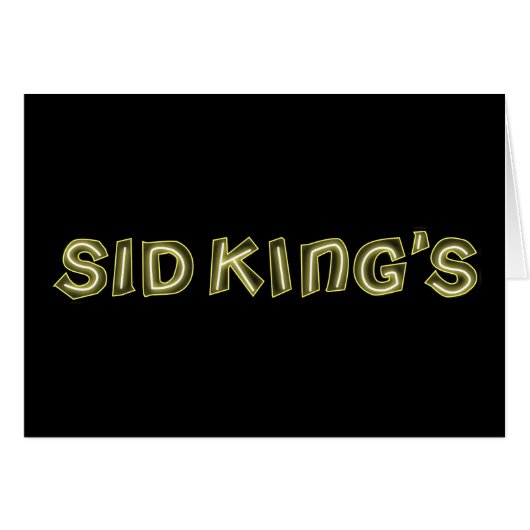sid king's club cards (Front Horizontal)