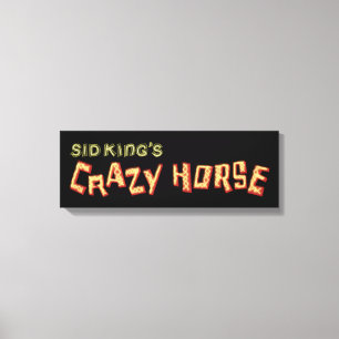 sid king's crazy horse canvas print