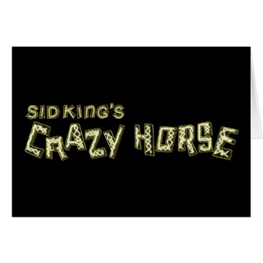 sid king's crazy horse cards (Front Horizontal)