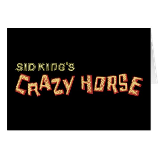 sid king's crazy horse cards (Front Horizontal)