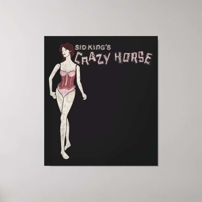 sid king's crazy horse mannequin canvas print (Front)