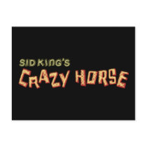 sid king's crazy horse postcard