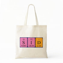 Sid periodic table name tote bag