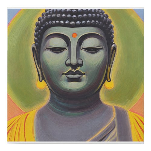 siddhartha gautama buddha analog style  faux canvas print