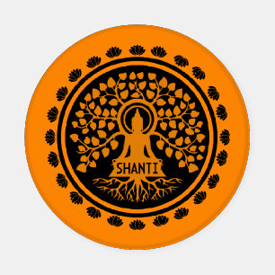 Siddhartha Gautama, Buddhist Art Coaster Set