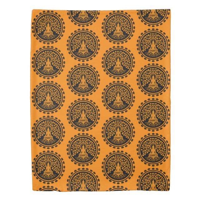 Siddhartha Gautama, Buddhist Art Duvet Cover (Front)