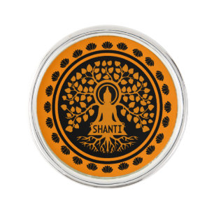 Siddhartha Gautama, Buddhist Art Lapel Pin