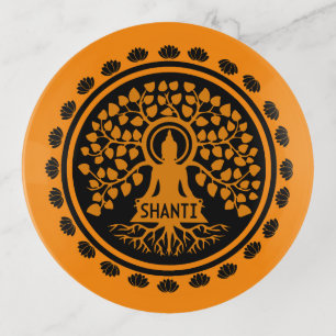 Siddhartha Gautama, Buddhist Art Trinket Tray