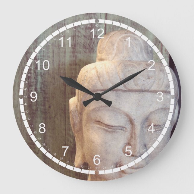 Siddhartha Gautama Photo Large Clock (Front)