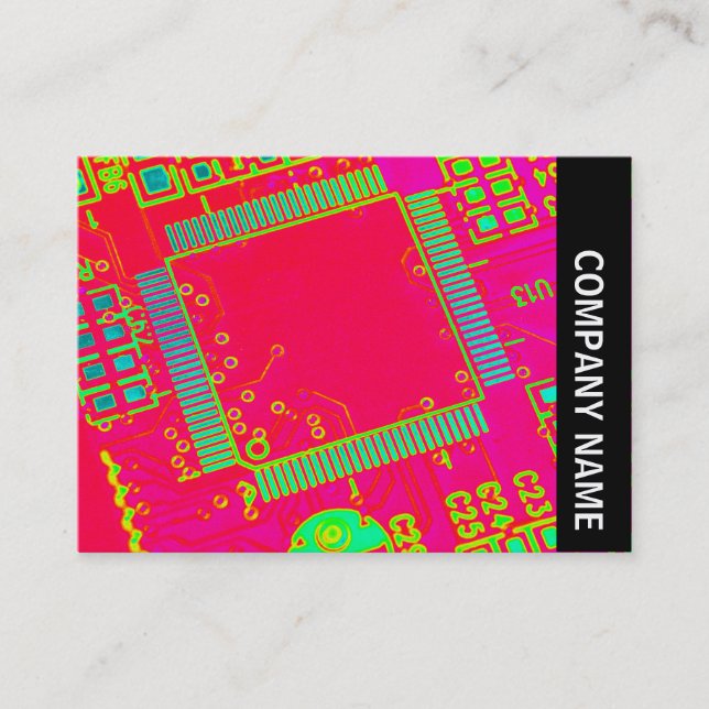 Side Band - Colorful Abstract Circuitry Business Card (Front)