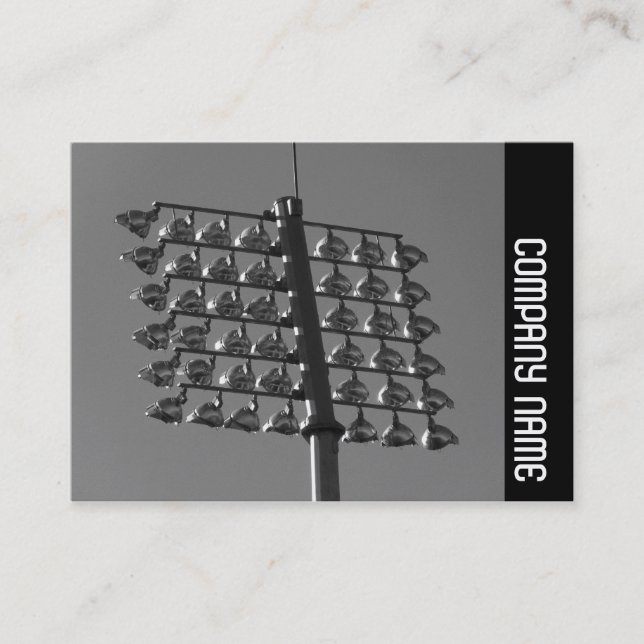 Side Band - Flood Lights (B&W) Business Card (Front)