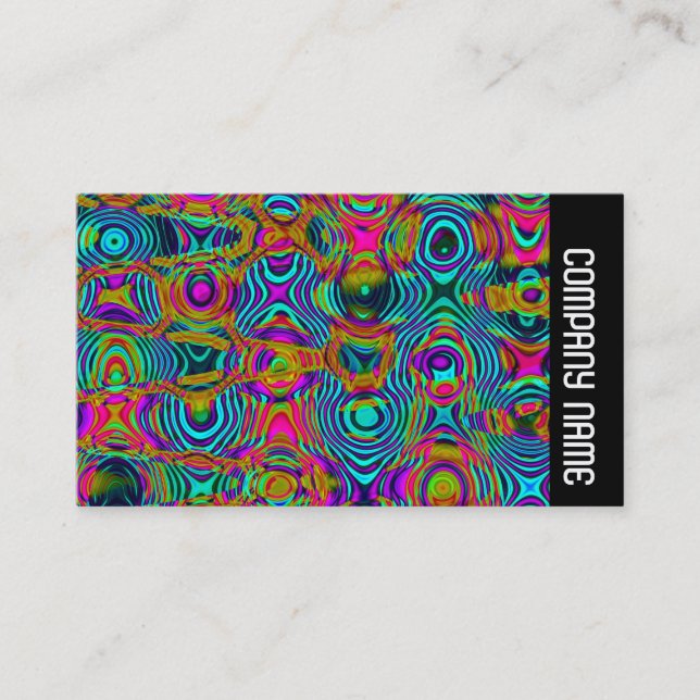 Side Band -  Fractal Abstract 191111a Business Card (Front)