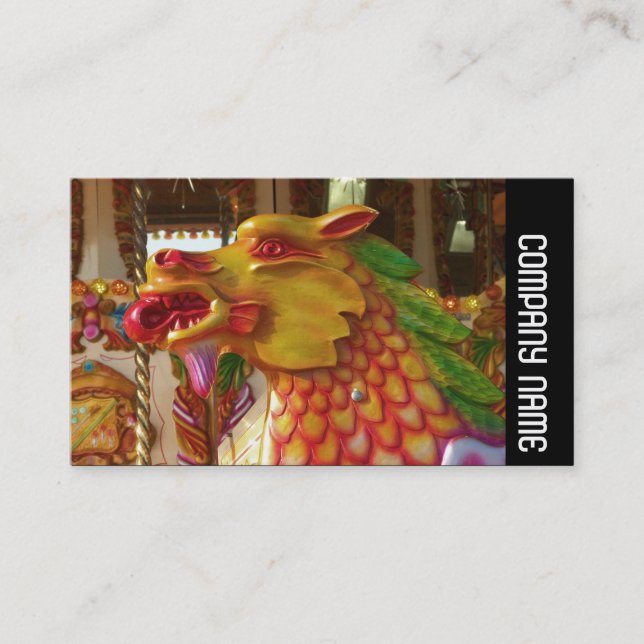 Side Band - Merry-go-round Dragon Business Card (Front)