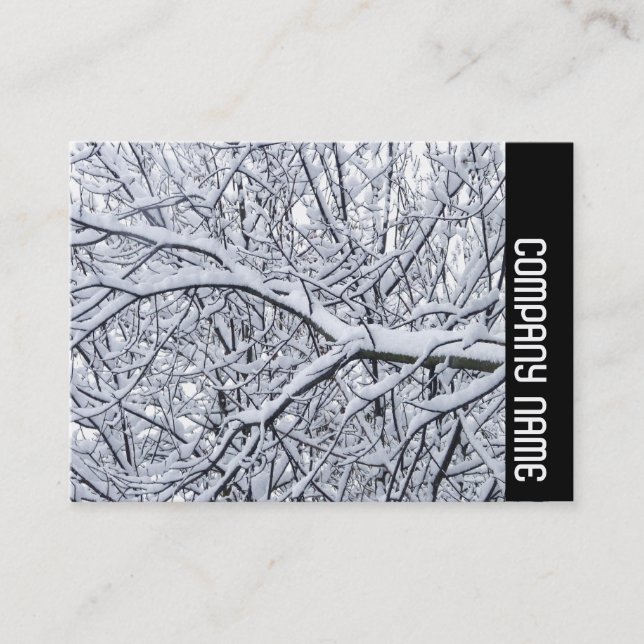 Side Band - Snowy Branches Business Card (Front)
