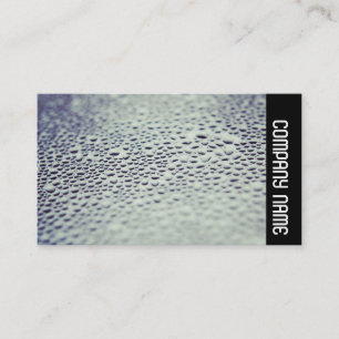 Side Band - Water Droplets on Glass 01 Business Card