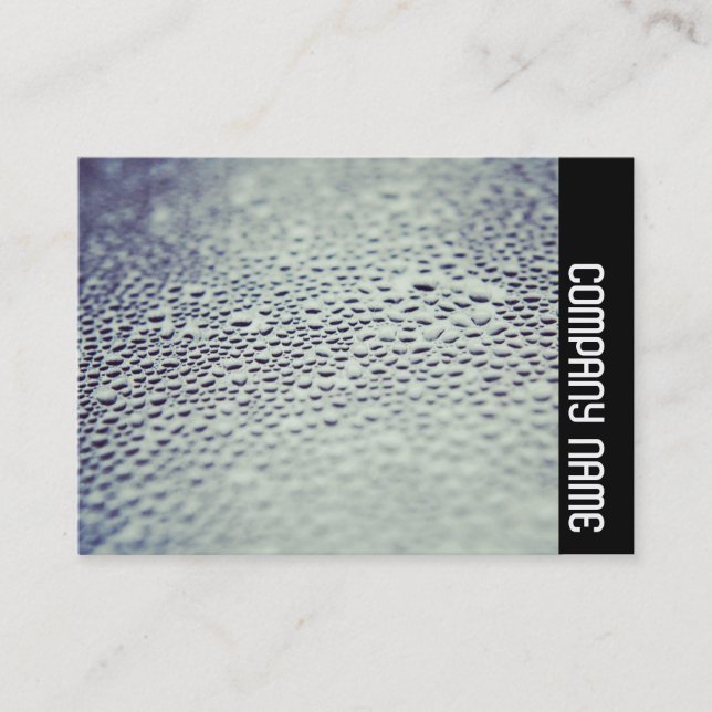 Side Band - Water Droplets on Glass 01 Business Card (Front)