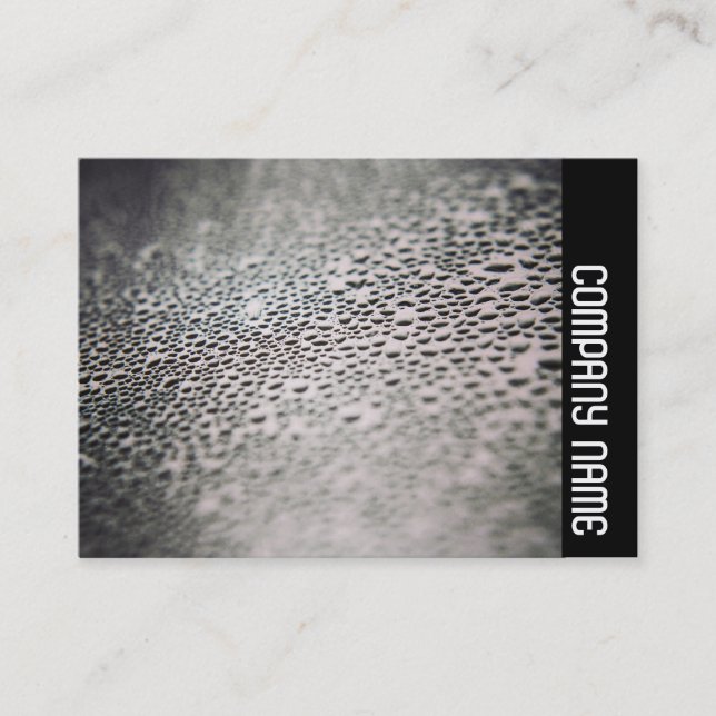 Side Band - Water Droplets on Glass 02 Business Card (Front)