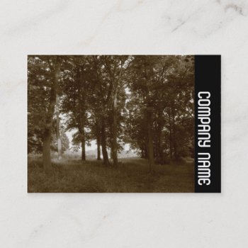 Side Band - Woods  Bute Park Cardiff - Sepia Toned Business Card by artberry at Zazzle