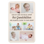 Side by Side 6 Photo Grandchildren Grandparent Magnet