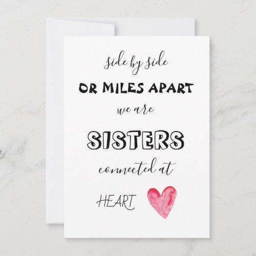 Side by side bridesmaid Proposal Folded Card