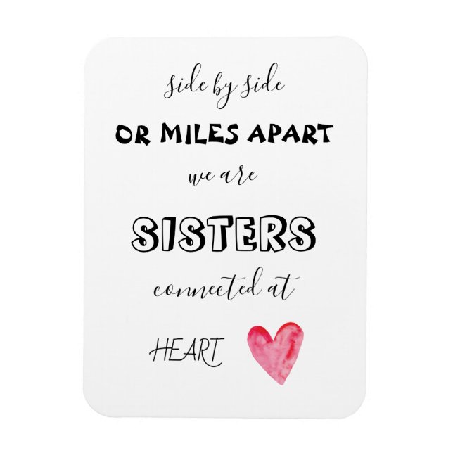 Side by side bridesmaid Proposal Magnet (Vertical)