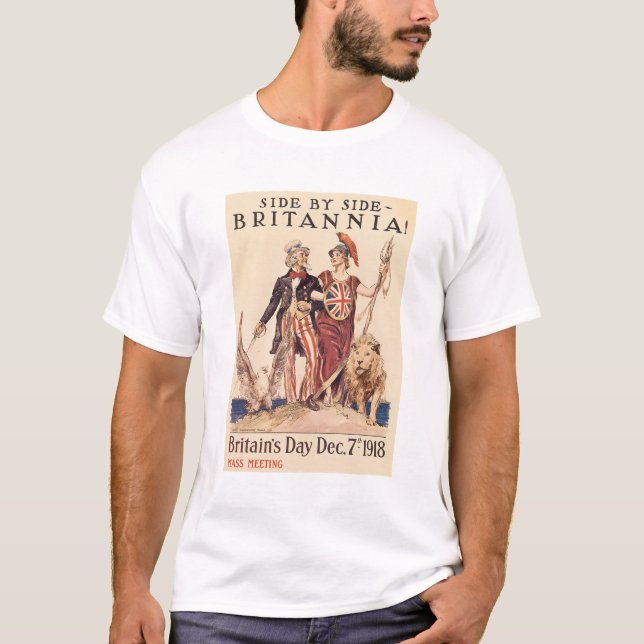 "Side By Side - Britaniania" T-Shirt (Front)