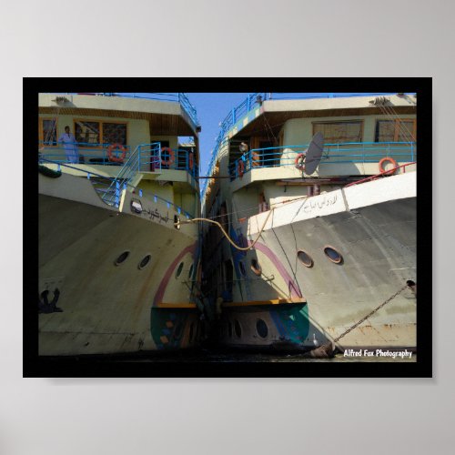 Side by Side on the Nile Poster