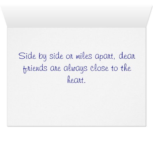 side by side or miles apart (Inside Horizontal (Bottom))