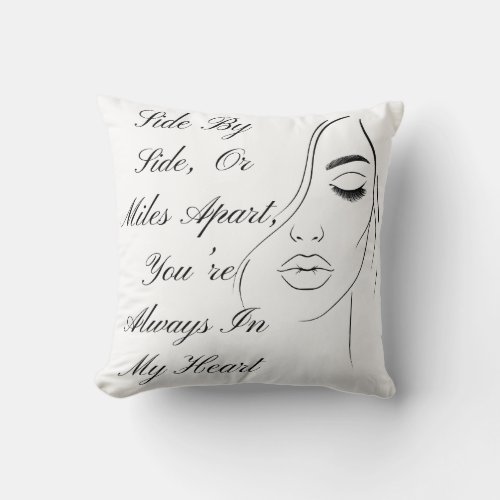 Side by Side Throw Pillow