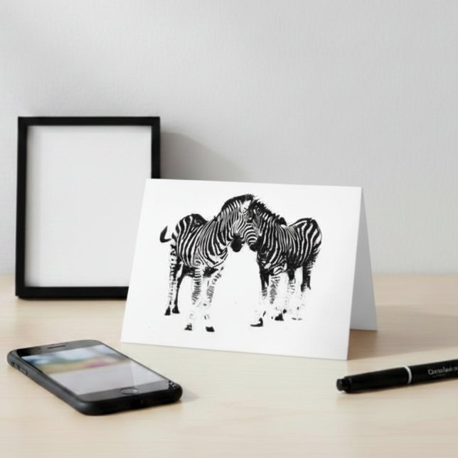 side by side  -zebras  card (Creator Uploaded)
