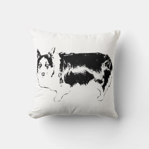 Side-Eye Royalty Throw Pillow