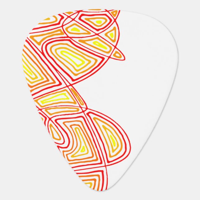 Side Fire Guitar Pick (Front)