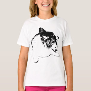 Side-Gaze Corgi, Bold Lines T-Shirt