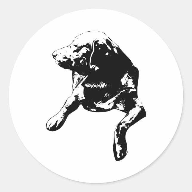 Side-Gaze Lab, Crisp Lines Classic Round Sticker (Front)