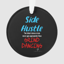 Side Hustle vs. Grind Dancing Neon Blue Text