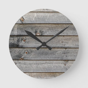 Side of a barn round clock
