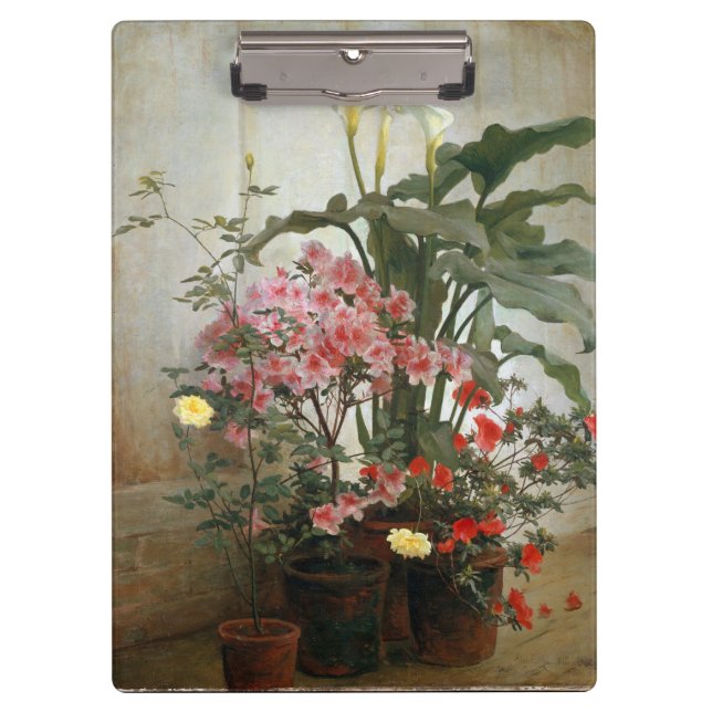 Side of a Greenhouse by George Cochran Lambdin Clipboard (Front)