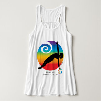 Side Plank Reaching for the Stars Tank Top