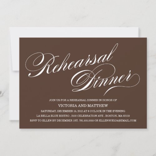 SIDE SCRIPT | REHEARSAL DINNER INVITATION
