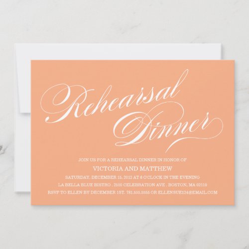 SIDE SCRIPT | REHEARSAL DINNER INVITATION