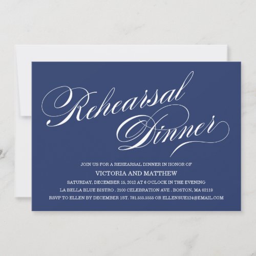 SIDE SCRIPT | REHEARSAL DINNER INVITATION