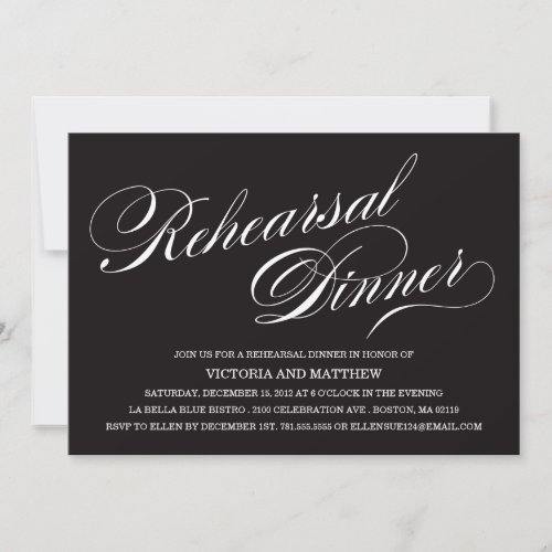 SIDE SCRIPT | REHEARSAL DINNER INVITATION