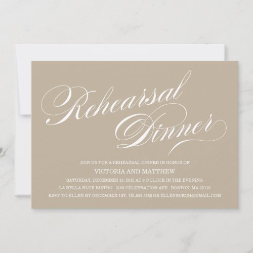 SIDE SCRIPT  REHEARSAL DINNER INVITATION