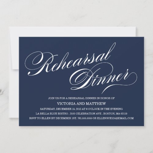 SIDE SCRIPT | REHEARSAL DINNER INVITATION