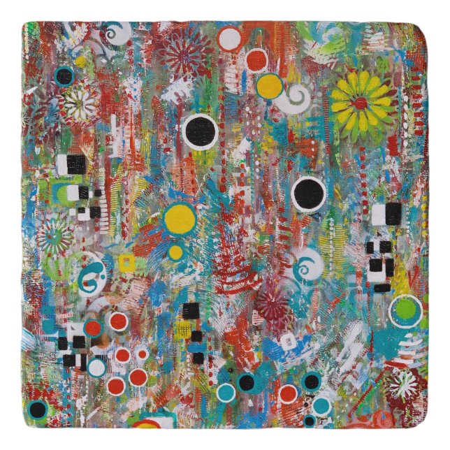 Side Show Marble Trivet (Front)