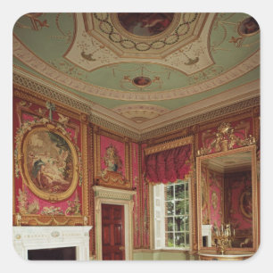 Side-table, pier glass and fireplace by Adam Square Sticker